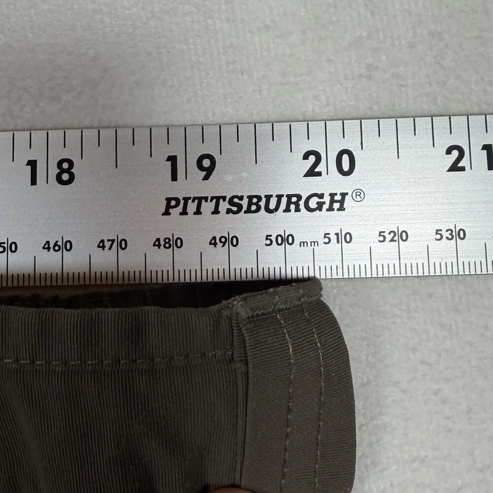 The North Face Cargo Shorts Mens XL Green Outdoor Hiking Belted Utility 10”